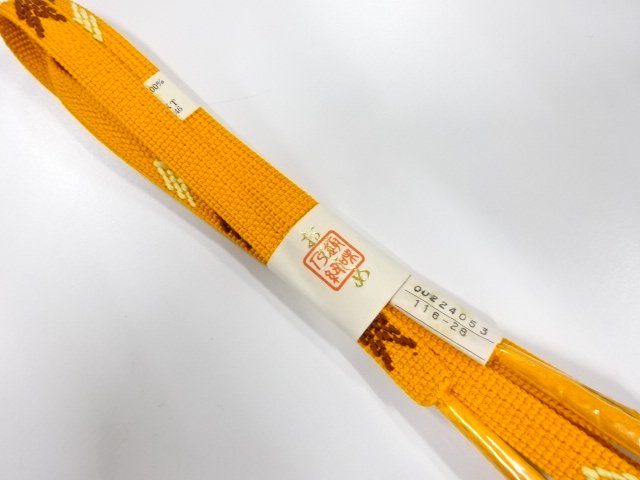未使用品　正絹　手組帯締め